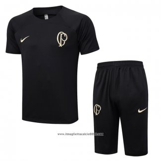 Tuta da Track Corinthians Manica Corta 2023 2024 Nero - Pantalon Corto