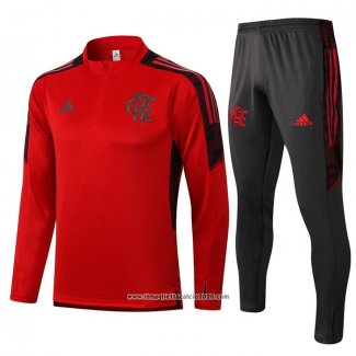 Tuta da Track Felpa Flamengo 2021 2022 Rosso