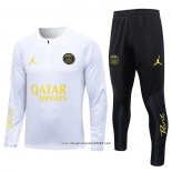 Tuta da Track Felpa Paris Saint-Germain Jordan 2023 2024 Bianco