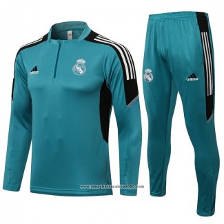 Tuta da Track Felpa Real Madrid 2021 2022 Blu