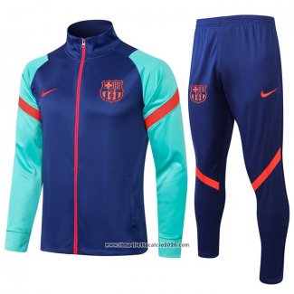 Tuta da Track Giacca FC Barcellona 2021 2022 Blu