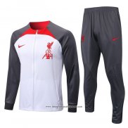 Tuta da Track Giacca Liverpool 2022 2023 Bianco