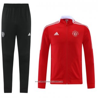 Tuta da Track Giacca Manchester United 2021-2022 Rosso