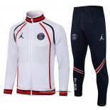 Tuta da Track Giacca Paris Saint-Germain Jordan 2021 2022 Bianco