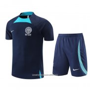 Tuta da Track Inter Manica Corta 2022 2023 Blu - Pantalon Corto