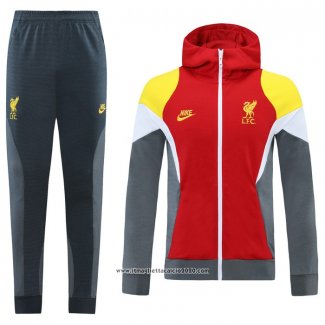 Tuta da Track con Capucha Liverpool 2021 2022 Rosso