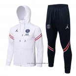 Tuta da Track con Capucha Paris Saint-Germain 2021 2022 Bianco