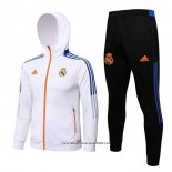 Tuta da Track con Capucha Real Madrid 2021 2022 Bianco