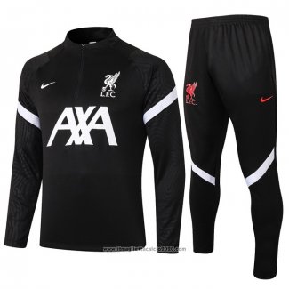Tuta da Track Felpa Liverpool 2020 2021 Nero