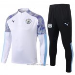 Tuta da Track Felpa Manchester City 2020 2021 Bianco