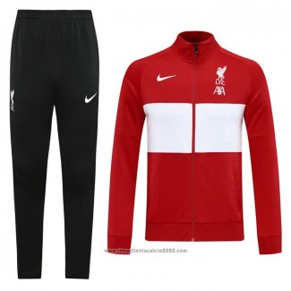 Tuta da Track Giacca Liverpool 2020 2021 Rosso e Bianco