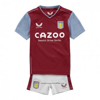 Maglia Aston Villa Home Bambino 2022 2023