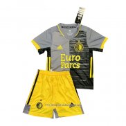 Maglia Feyenoord Away Bambino 2021 2022 Grigio