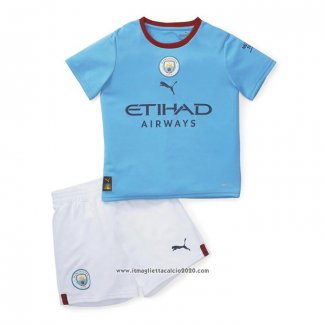 Maglia Manchester City Home Bambino 2022 2023