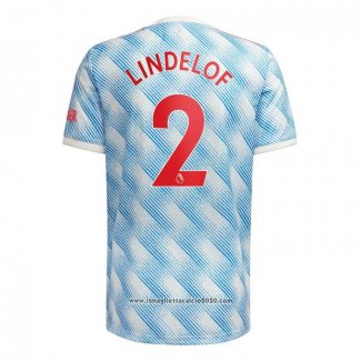 Maglia Manchester United Giocatore Lindelof Away 2021 2022