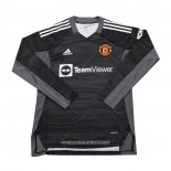 Maglia Manchester United Portiere Manica Lunga 2021 2022 Nero