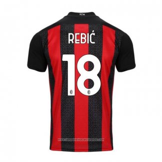 Maglia Milan Giocatore Rebic Home 2020 2021