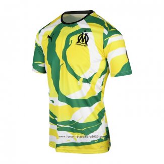 Thailandia Maglia Olympique Marsiglia Om Africa 2021 Bianco Giallo Verde