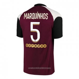 Maglia Paris Saint-Germain Giocatore Marquinhos Terza 2020 2021