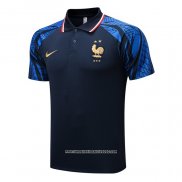 Maglia Polo Francia 2022 2023 Blu Oscuro