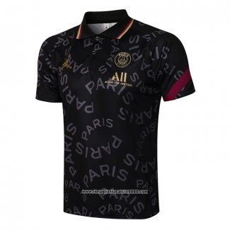 Maglia Polo Paris Saint-Germain 2021 2022 Nero