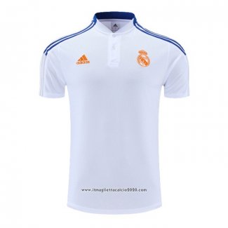 Maglia Polo Real Madrid 2022 2023 Bianco e Blu