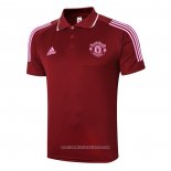 Maglia Polo Manchester United 2020 2021 Rosso