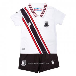 Maglia Stoke City Away Bambino 2022 2023 Bianco