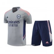 Tuta da Track Arsenal Manica Corta 2022 2023 Grigio - Pantalon Corto