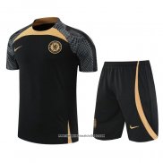 Tuta da Track Chelsea Manica Corta 2022 2023 Nero - Pantalon Corto