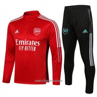 Tuta da Track Felpa Arsenal Bambino 2021 2022 Rosso