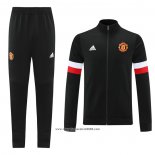 Tuta da Track Giacca Manchester United 2021-2022 Nero