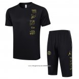 Tuta da Track Paris Saint-Germain Jordan Manica Corta 2023 2024 Nero - Pantalon Corto