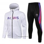 Tuta da Track con Capucha Paris Saint-Germain 2020 2021 Bianco