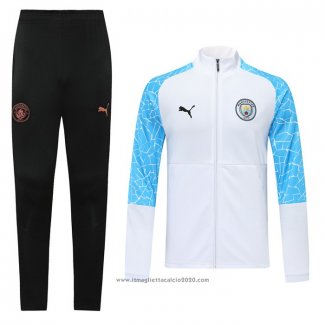 Tuta da Track Giacca Manchester City 2020 2021 Bianco