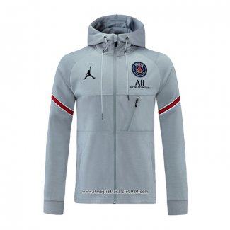 Giacca con Capucha Paris Saint-Germain 2021 2022 Grigio