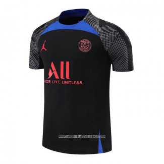 Maglia Allenamento Paris Saint-Germain 2022 2023 Nero e Blu