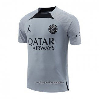 Maglia Allenamento Paris Saint-Germain Jordan 2022 2023 Grigio