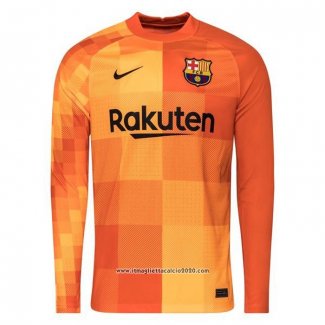 Maglia FC Barcellona Portiere Manica Lunga 2021 2022 Arancione