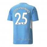 Maglia Manchester City Giocatore Fernandinho Home 2021 2022