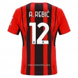 Maglia Milan Giocatore A.rebic Home 2021 2022