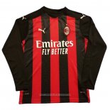 Maglia Milan Home Manica Lunga 2020 2021