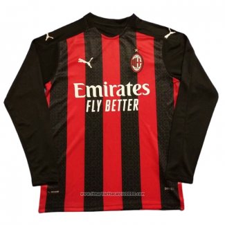 Maglia Milan Home Manica Lunga 2020 2021