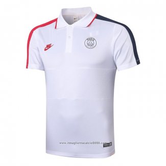 Maglia Polo Paris Saint-Germain 2020 2021 Bianco