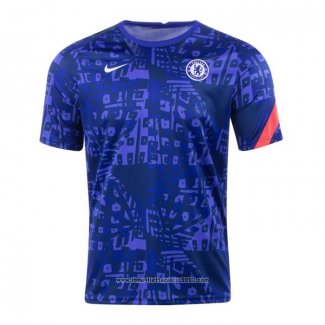 Maglia Prematch Chelsea 2020 2021 Blu