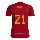 Maglia Spagna Giocatore Olmo Home 2022