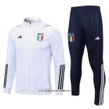 Tuta da Track Giacca Italia Bambino 2023 2024 Bianco