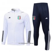 Tuta da Track Giacca Italia Bambino 2023 2024 Bianco