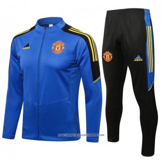 Tuta da Track Giacca Manchester United 2021 2022 Blu