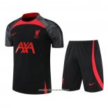 Tuta da Track Liverpool Manica Corta 2022 2023 Nero - Pantalon Corto